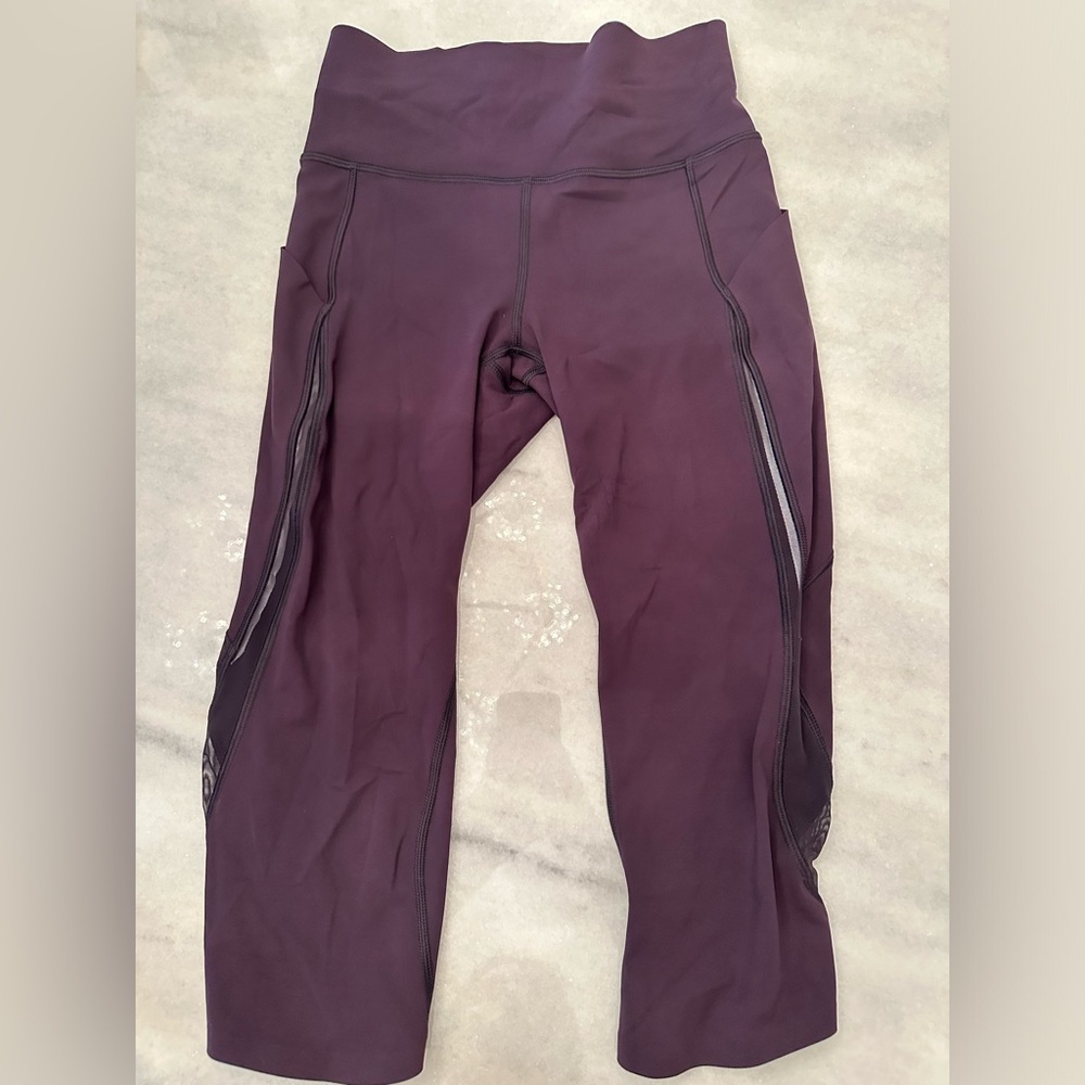 Lululemon Cropped Purple Pant